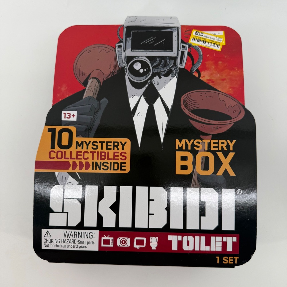 Skibidi Toilet Mystery Box 10 Collectibles Mini Figures Stickers Bonkers Toy Co